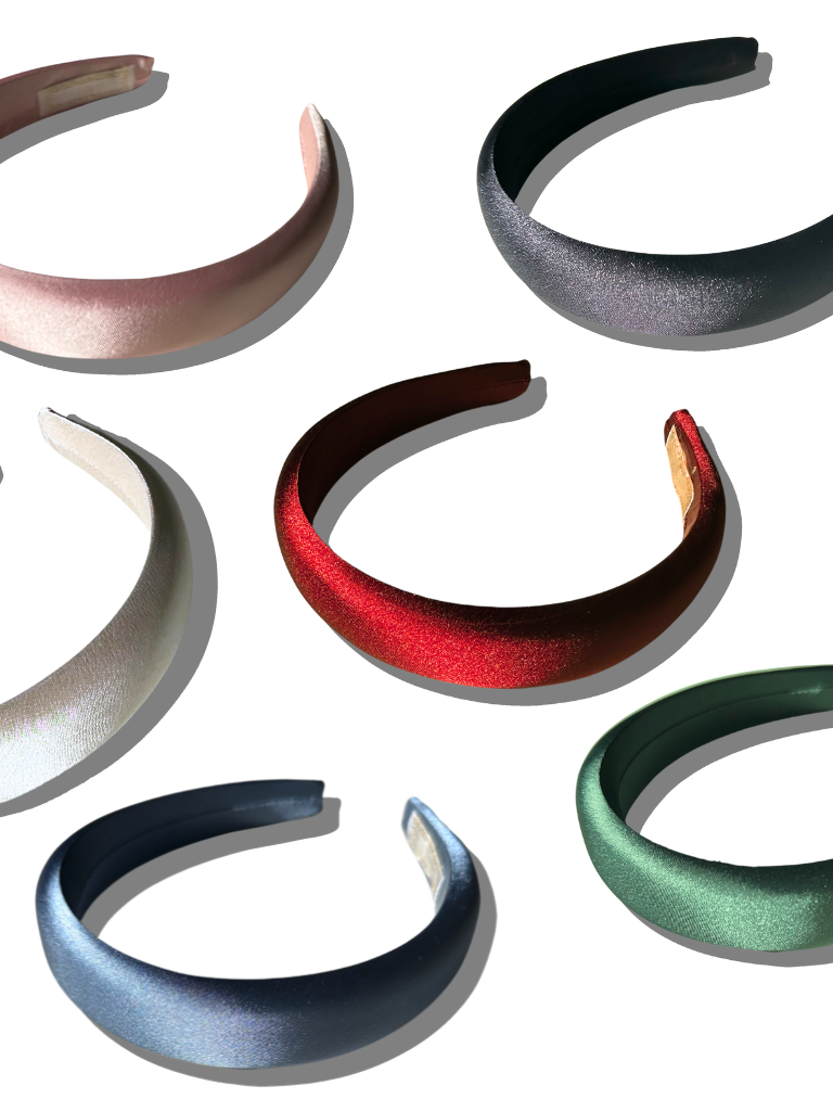 Solar Eclipse | The Perfect Satin Headband - Red