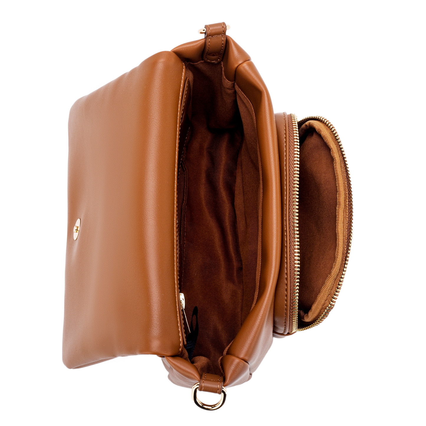HVISK | Cayman Pocket Puffer Soft Structure Bag- Brown