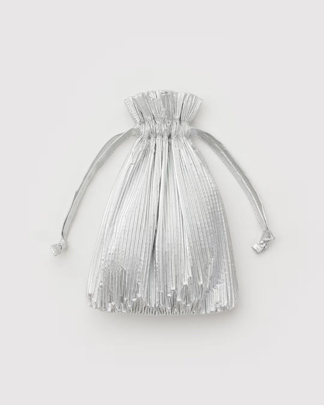 Baggu | Pleated Baggu - Chrome Metallic