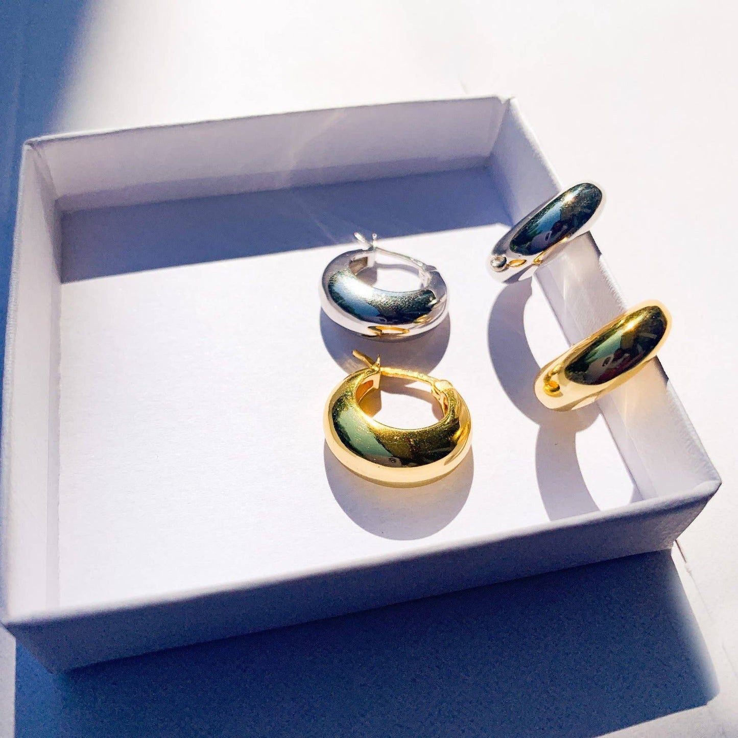 Love Local Jewelry | Anna Chunky Hoops 1.2cm - Gold