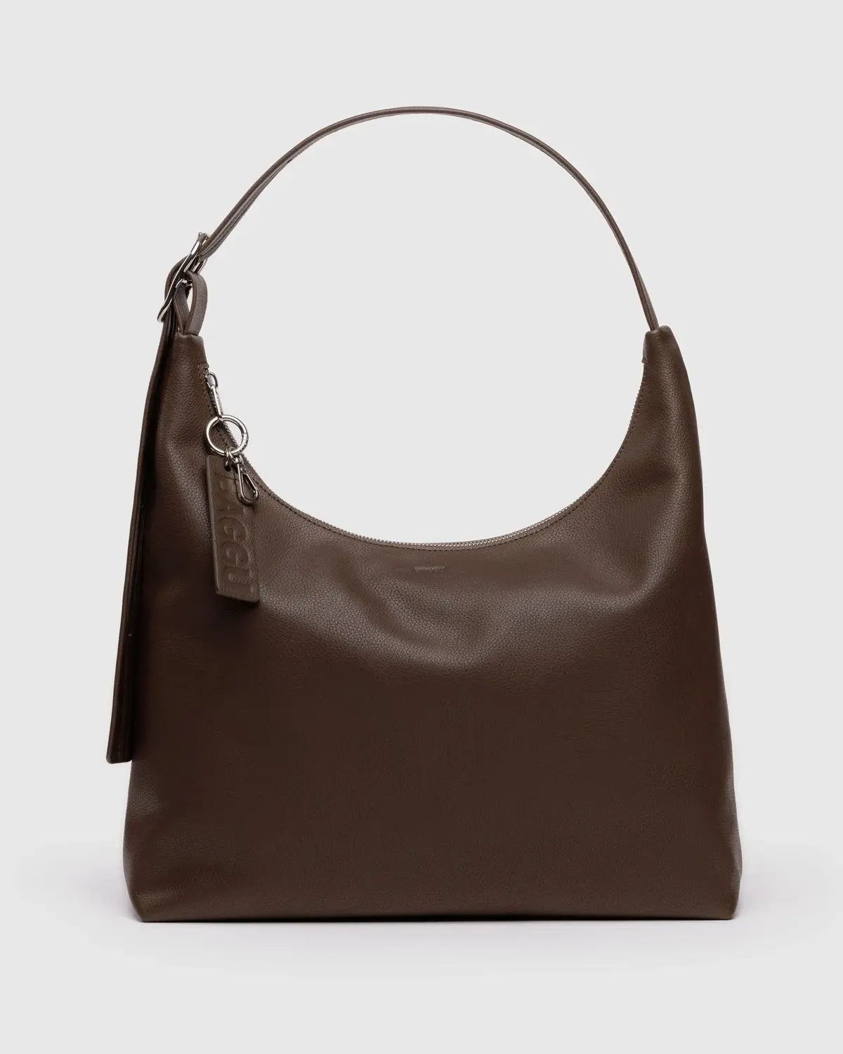 Baggu | Recycled Leather Shoulder Bag - Brown
