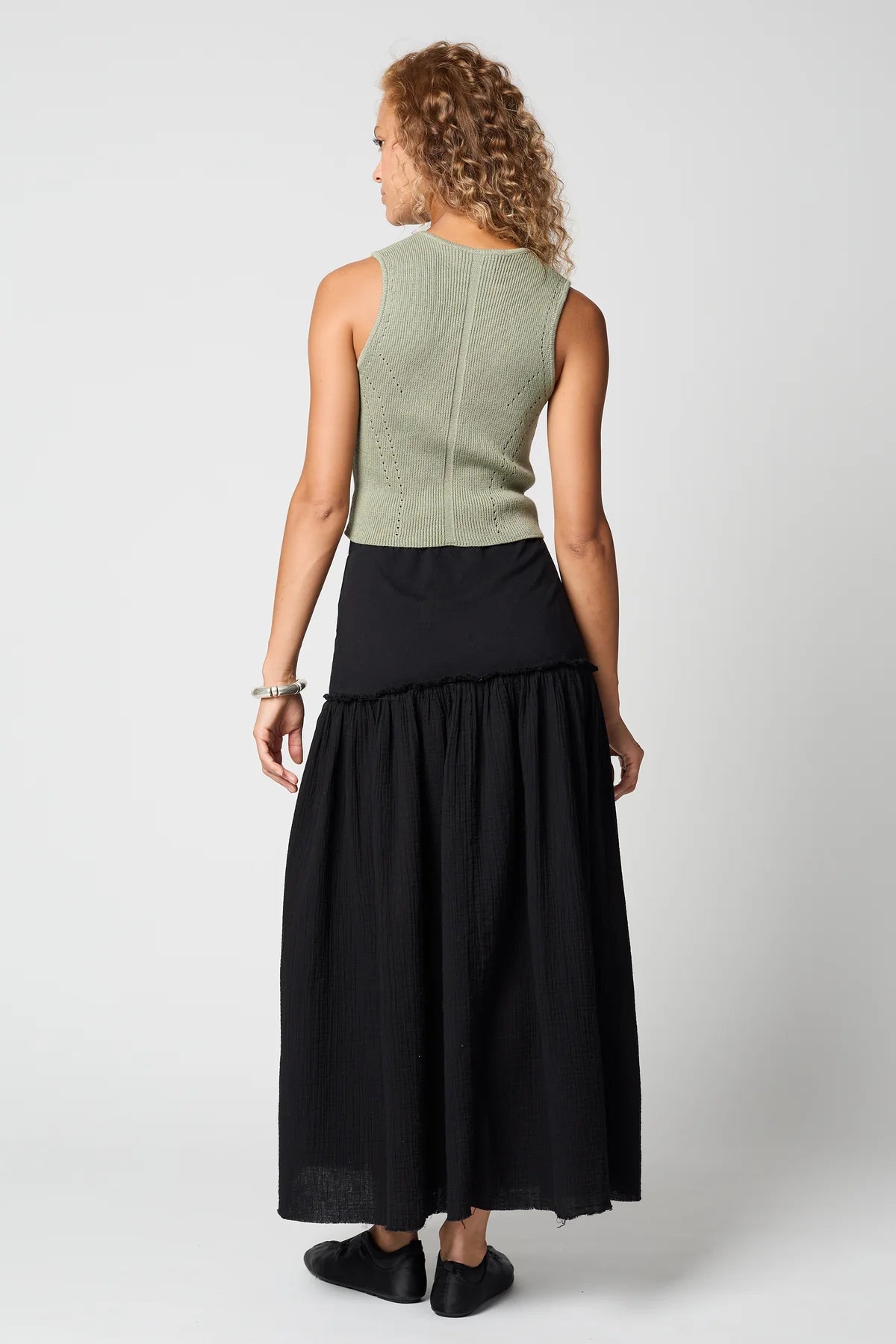 Atelier Delphine | HIGH GAUGE COMPACT TOP - Sage