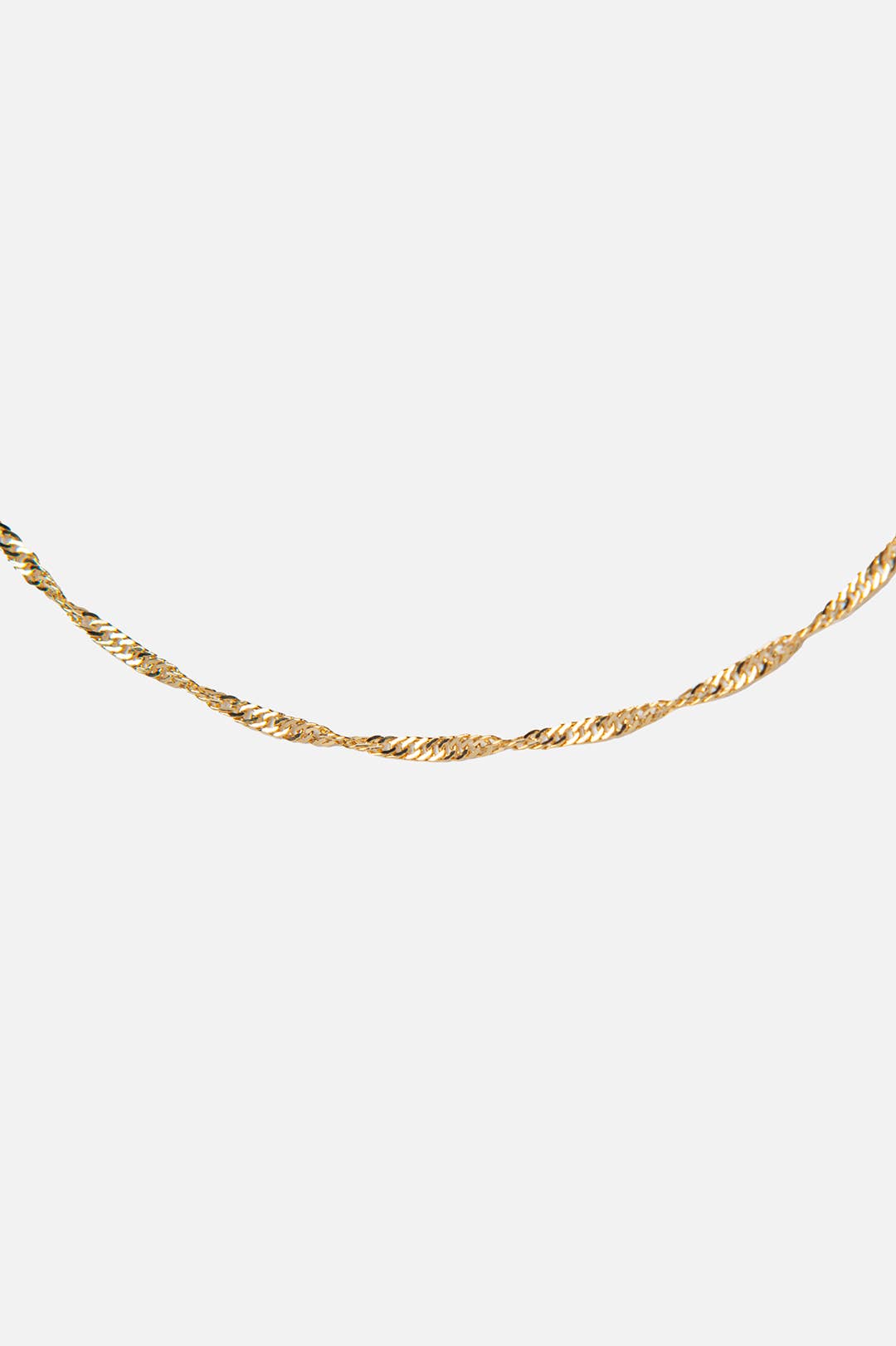 Kara Yoo | Thin Singapore Necklace - Gold