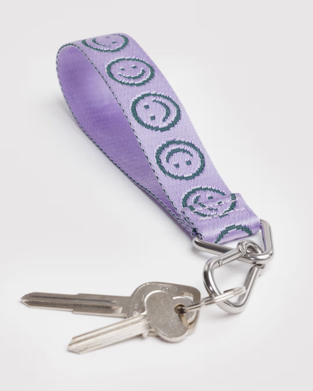 Baggu | Logo Keychain - Lilac Happy