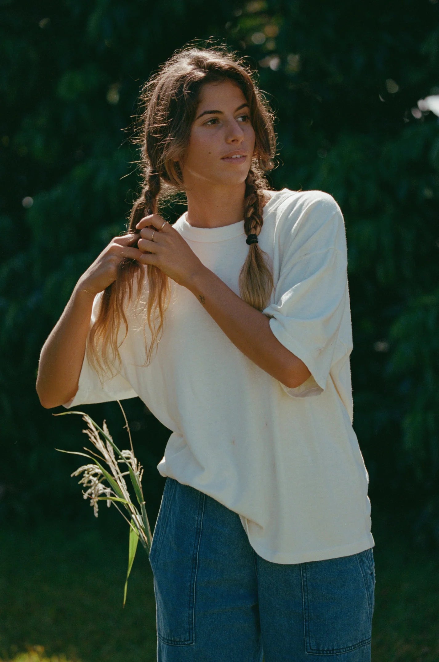 Jungmaven | Vernon Oversized Tee - Agave Green