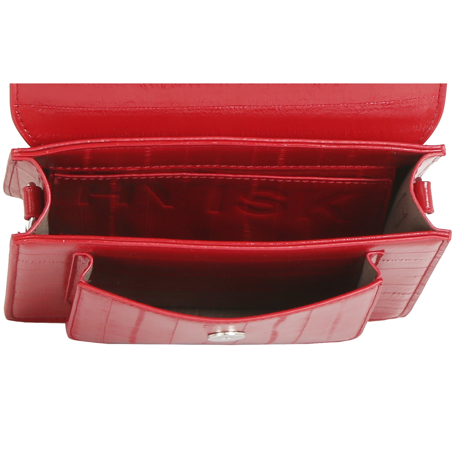 HVISK | Cayman Pocket Stroke Structure Bag - Scarlet Red