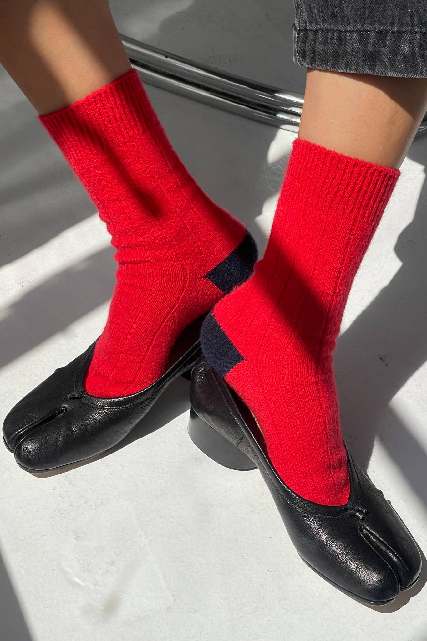 Le Bon Shoppe | Classic Cashmere Socks - Poppy Red