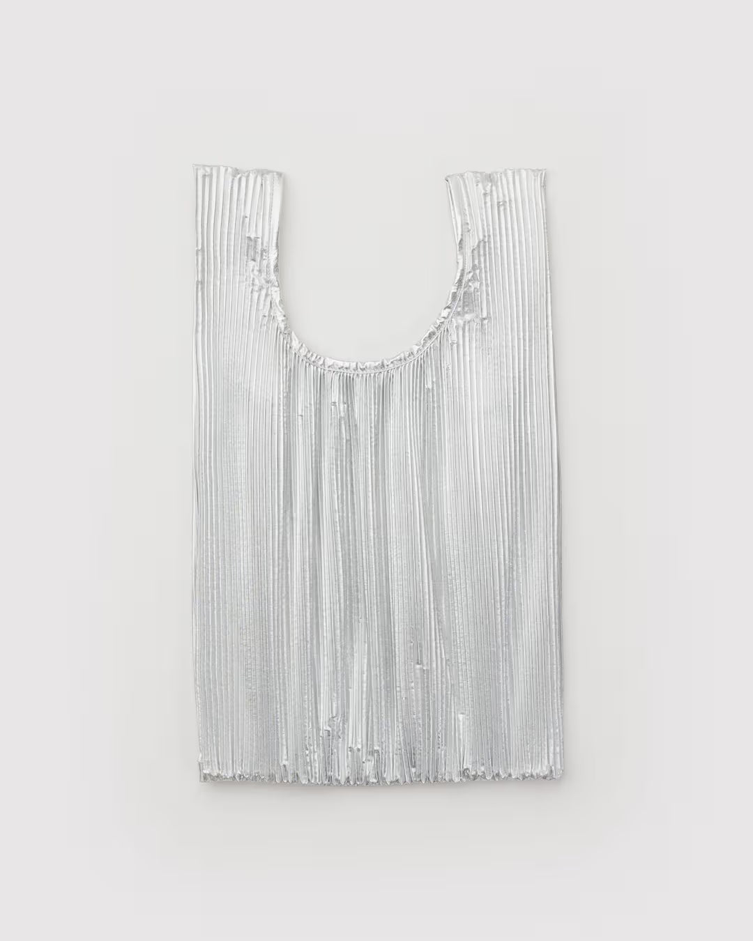 Baggu | Pleated Baggu - Chrome Metallic
