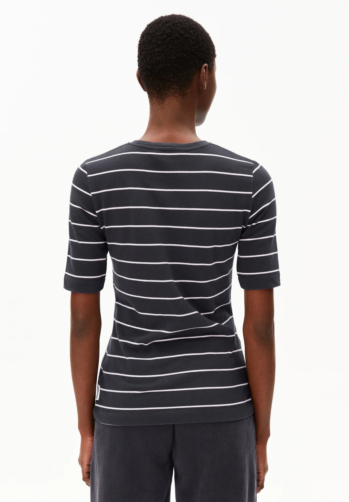 Armed Angels | Jaanisara Fine Stripes Shirts - Dark Steel/Oatmilk