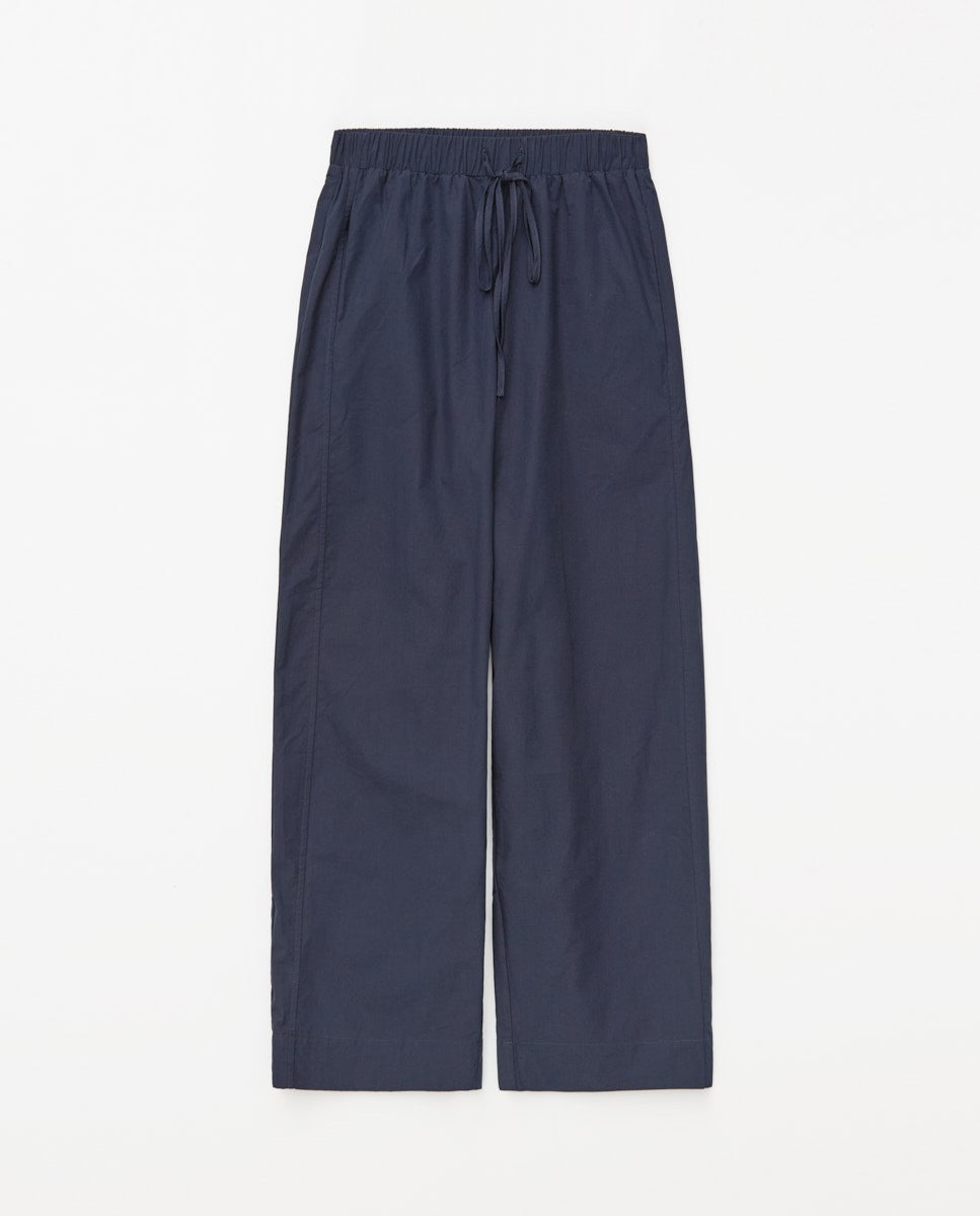 Yerse | Cotton Balloon-Fit Trousers - Navy