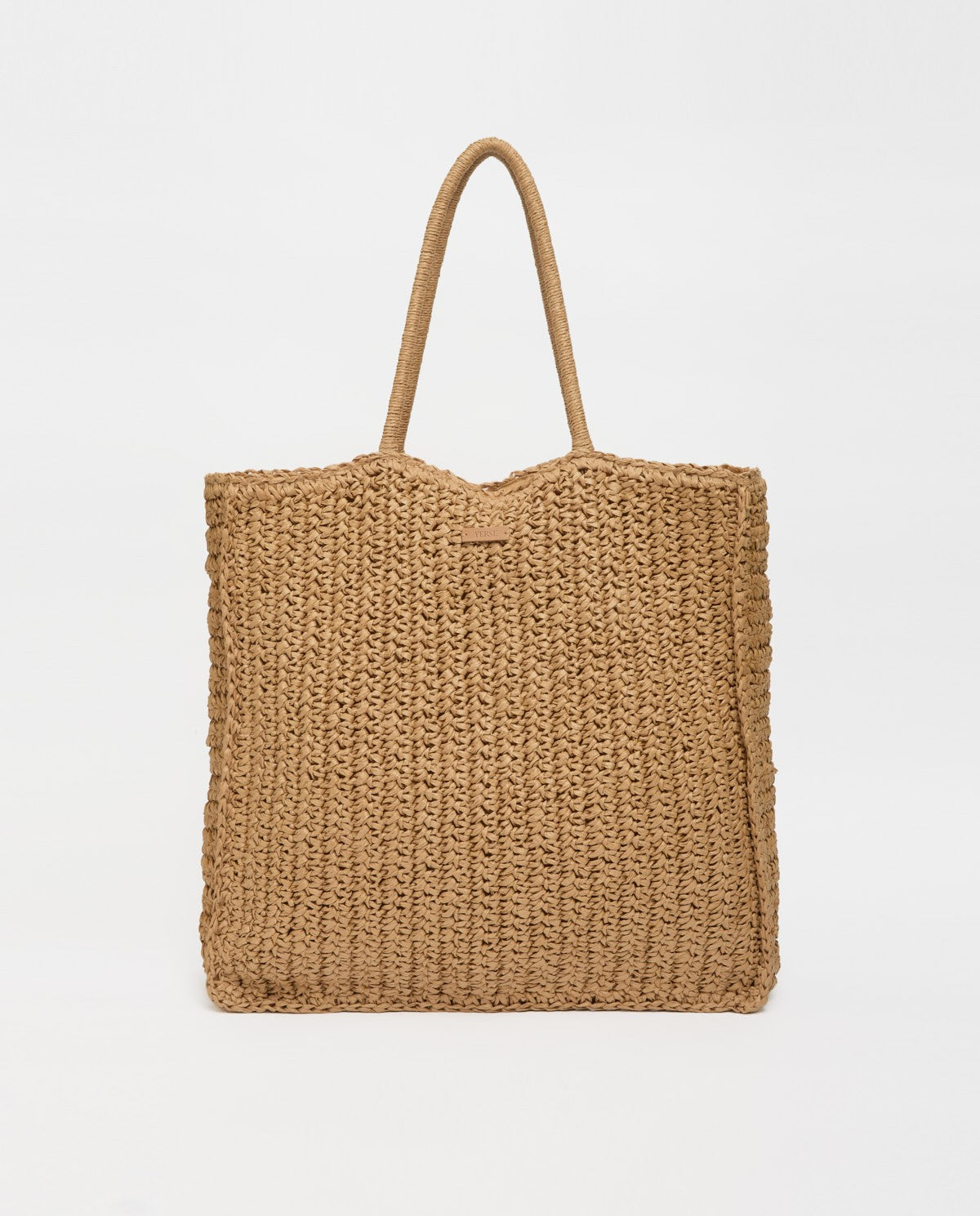 Yerse | Raffia Shopper Bag - Natural Straw