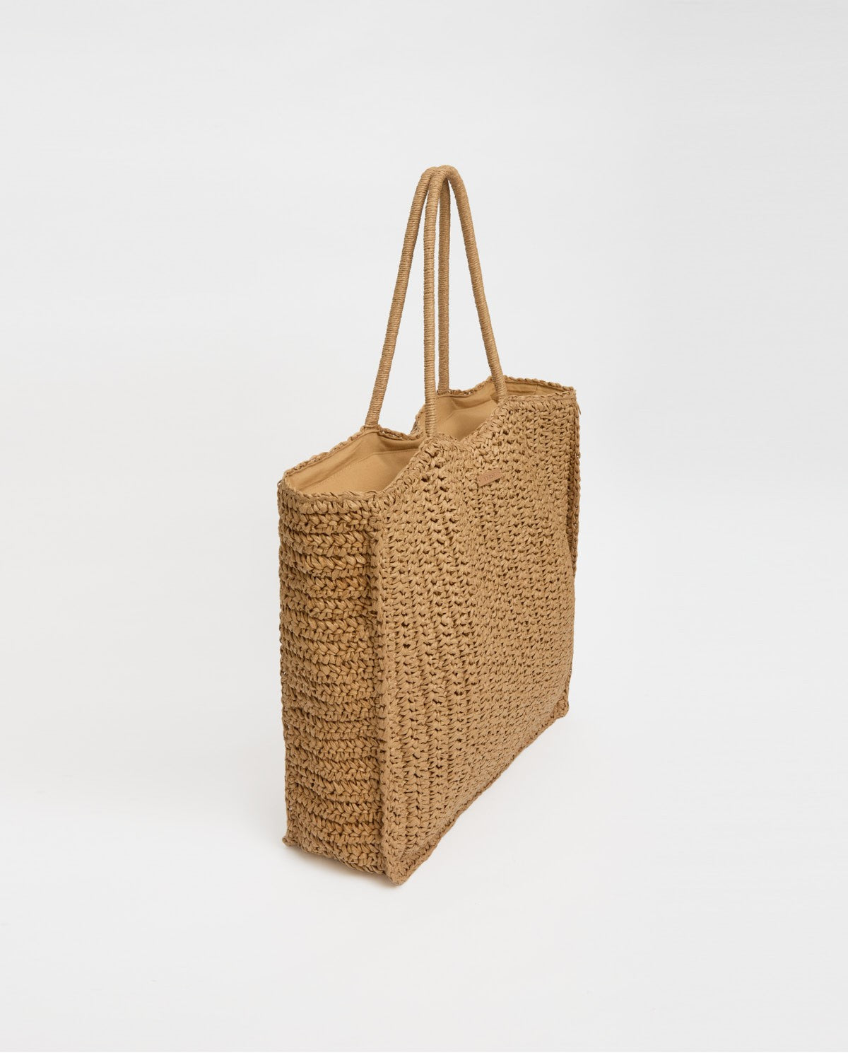 Yerse | Raffia Shopper Bag - Natural Straw