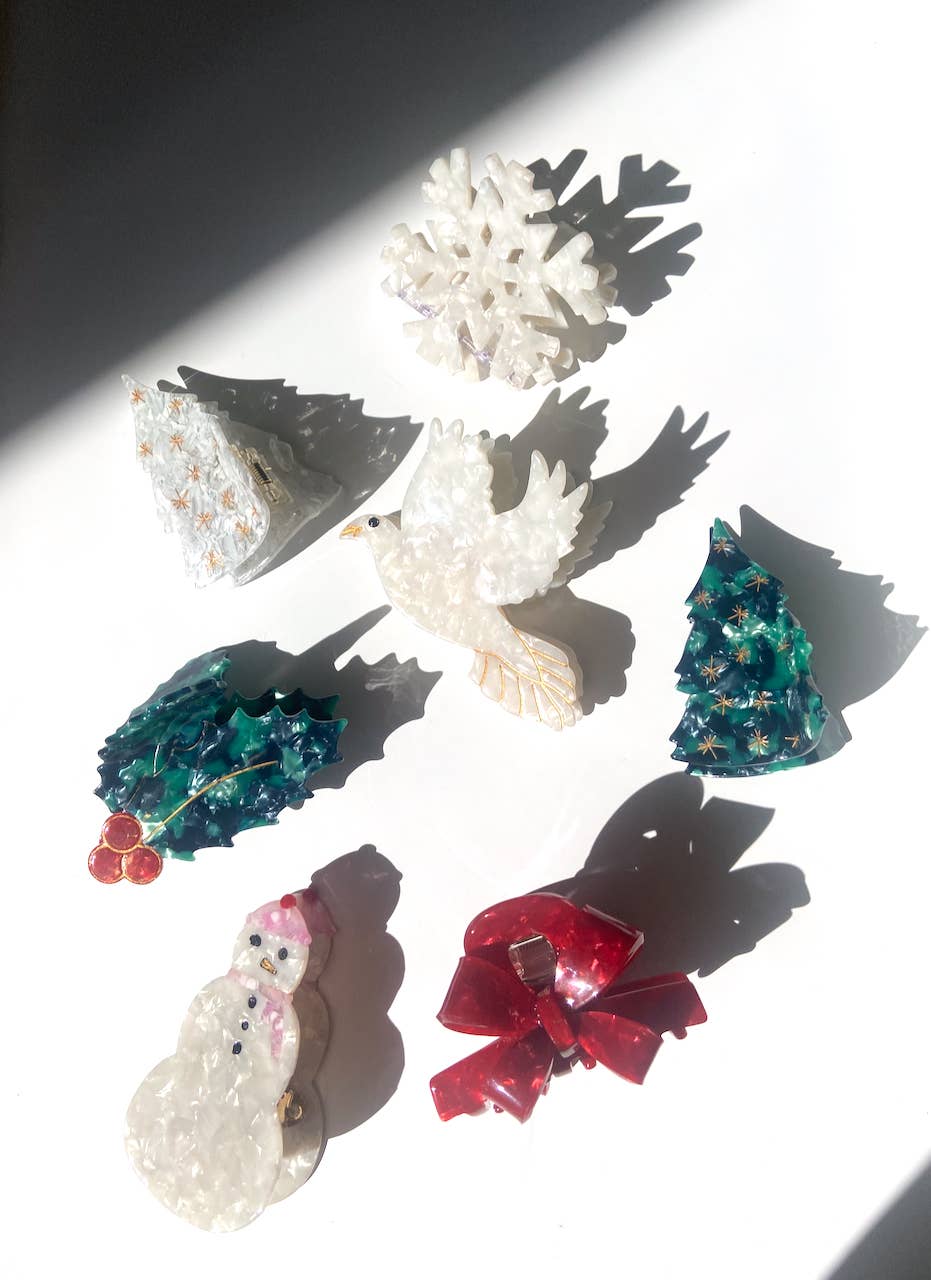 Solar Eclipse | Handmade Snowflake Holiday Claw