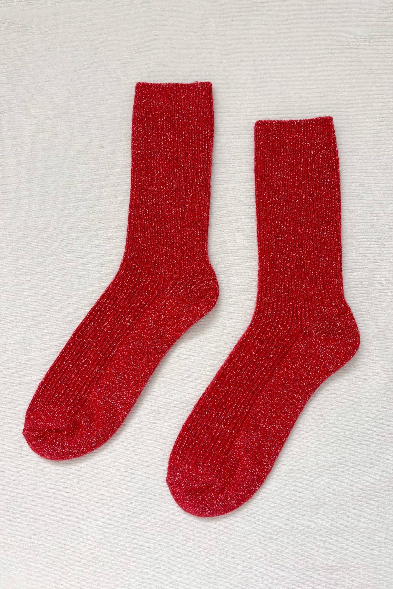 Le Bon Shoppe | Winter Sparkle Socks - Poinsettia