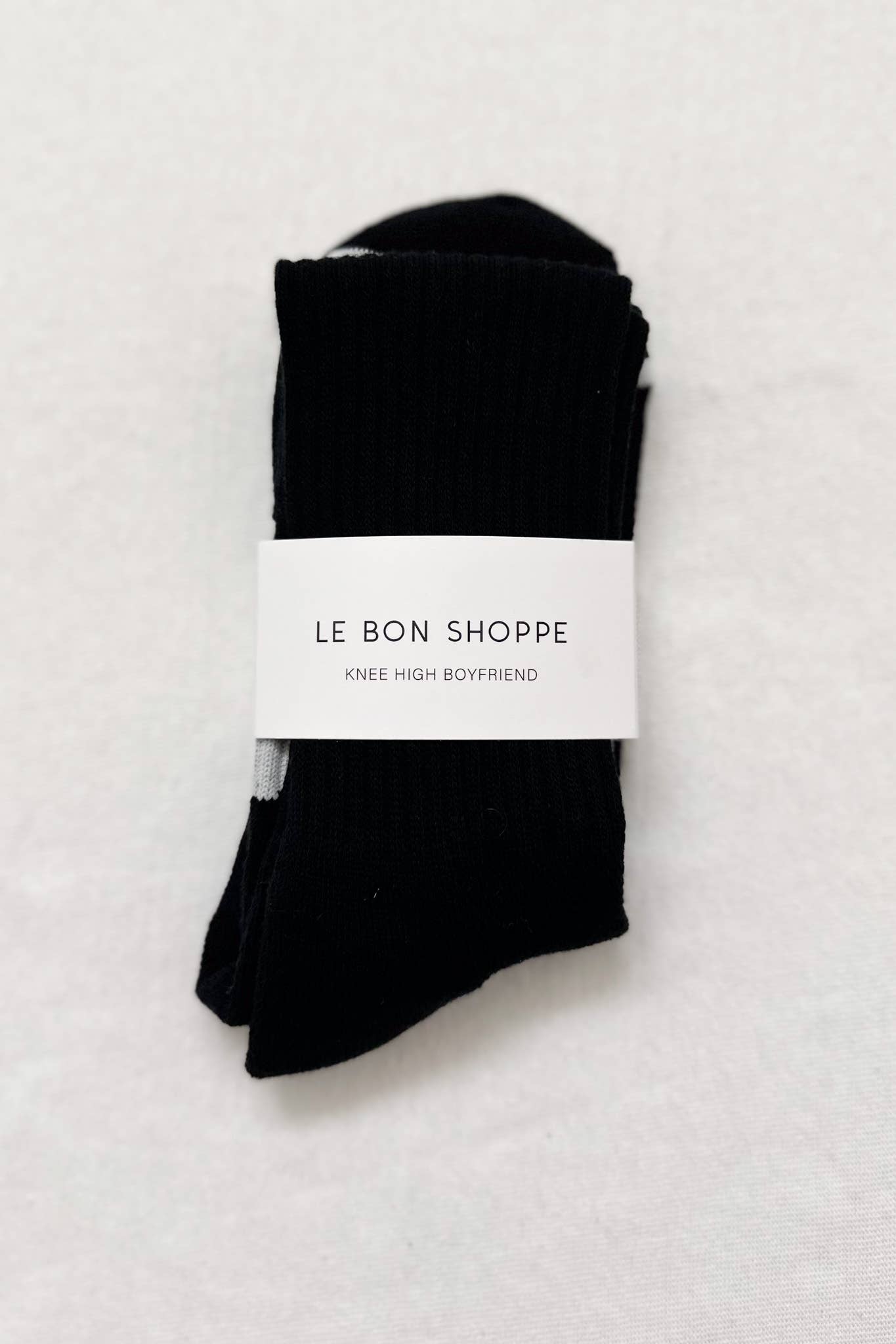 Le Bon Shoppe | Knee High Boyfriend Socks - Black