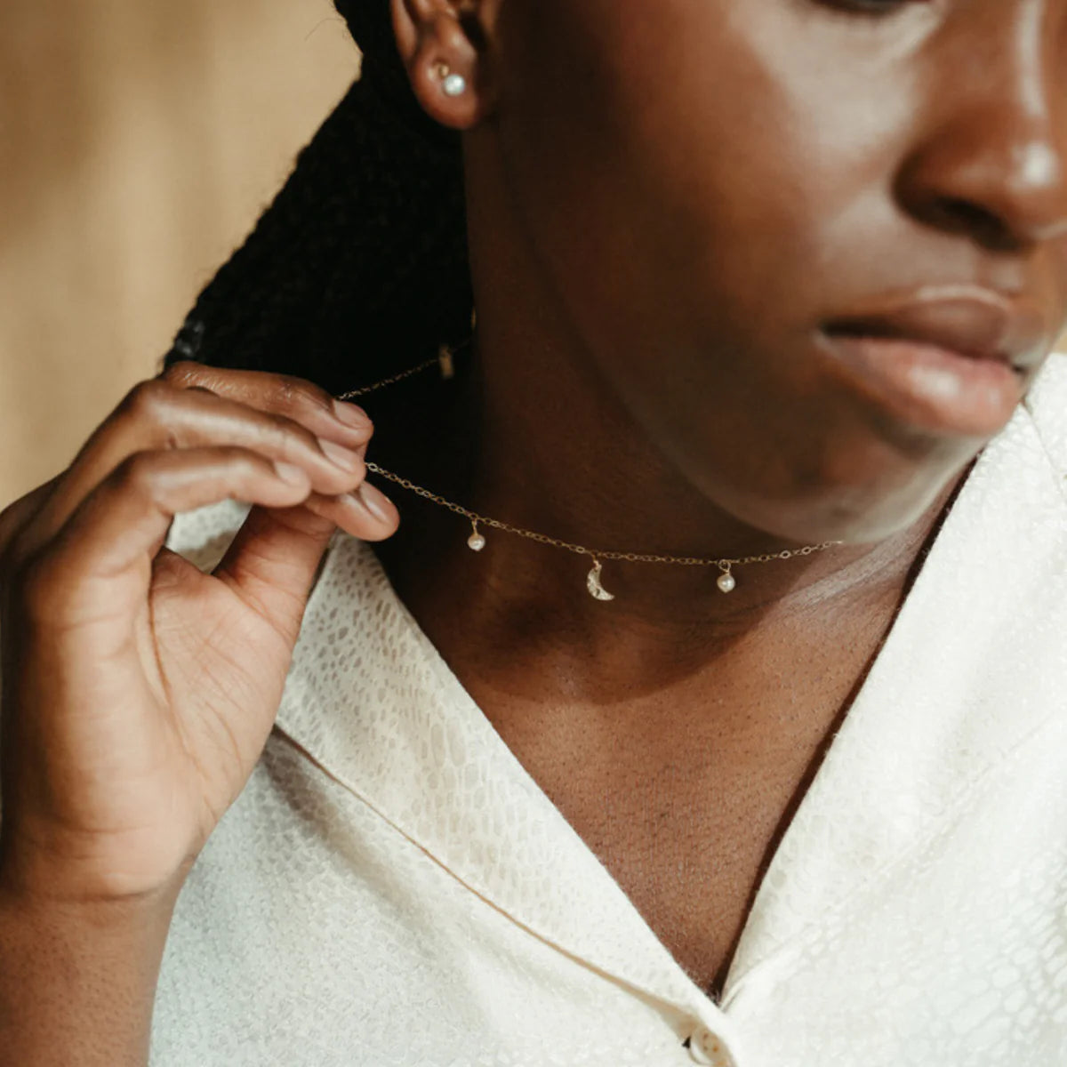 Devi Arts Collective | Dreamer Moon and Pearl Necklace