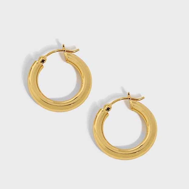 Love Local Jewelry | Blair Chunky Hoops 1.8cm - Gold