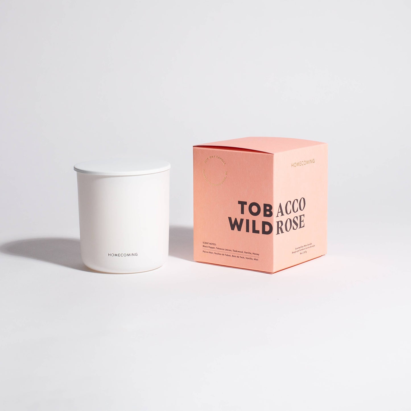 Homecoming | Tobacco Wild Rose Soy Wax Candle