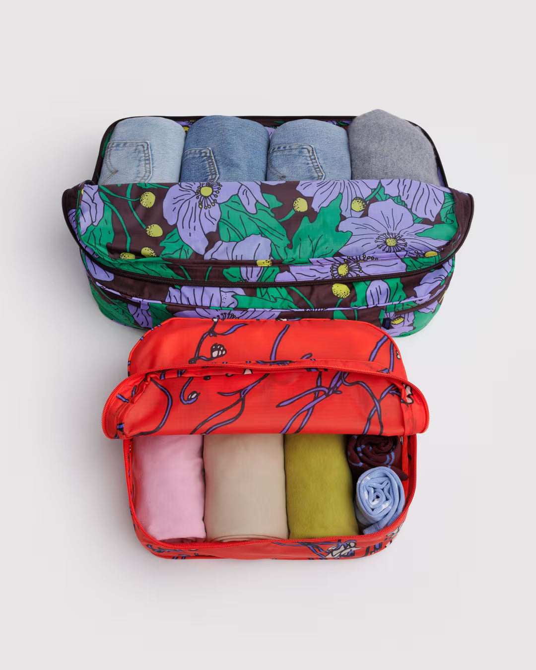 Baggu | Large Packing Cube Set - Poppy Mix