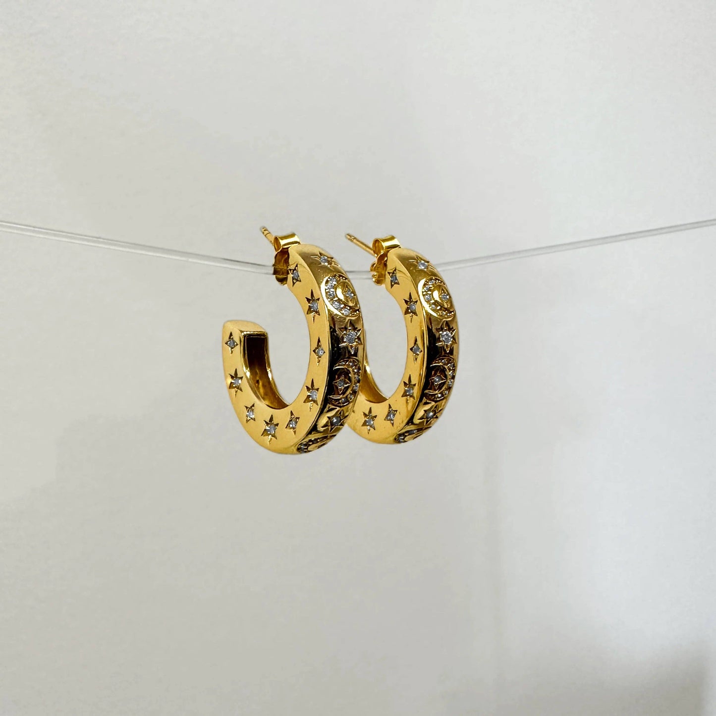 Love Local Jewelry | The Celestial Hoops - Gold