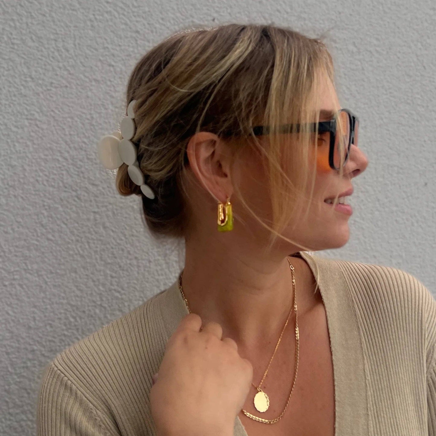 Love Local Jewelry | Searra Hoops - Pearl