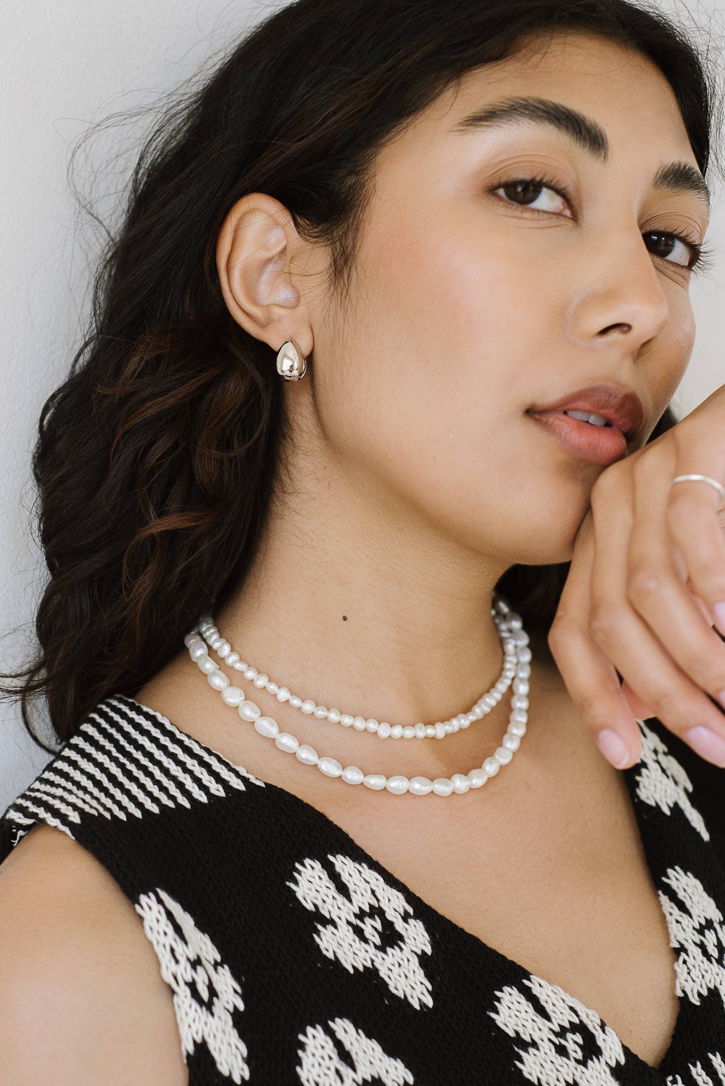 Kara Yoo | Almond Huggie Hoops - Gold