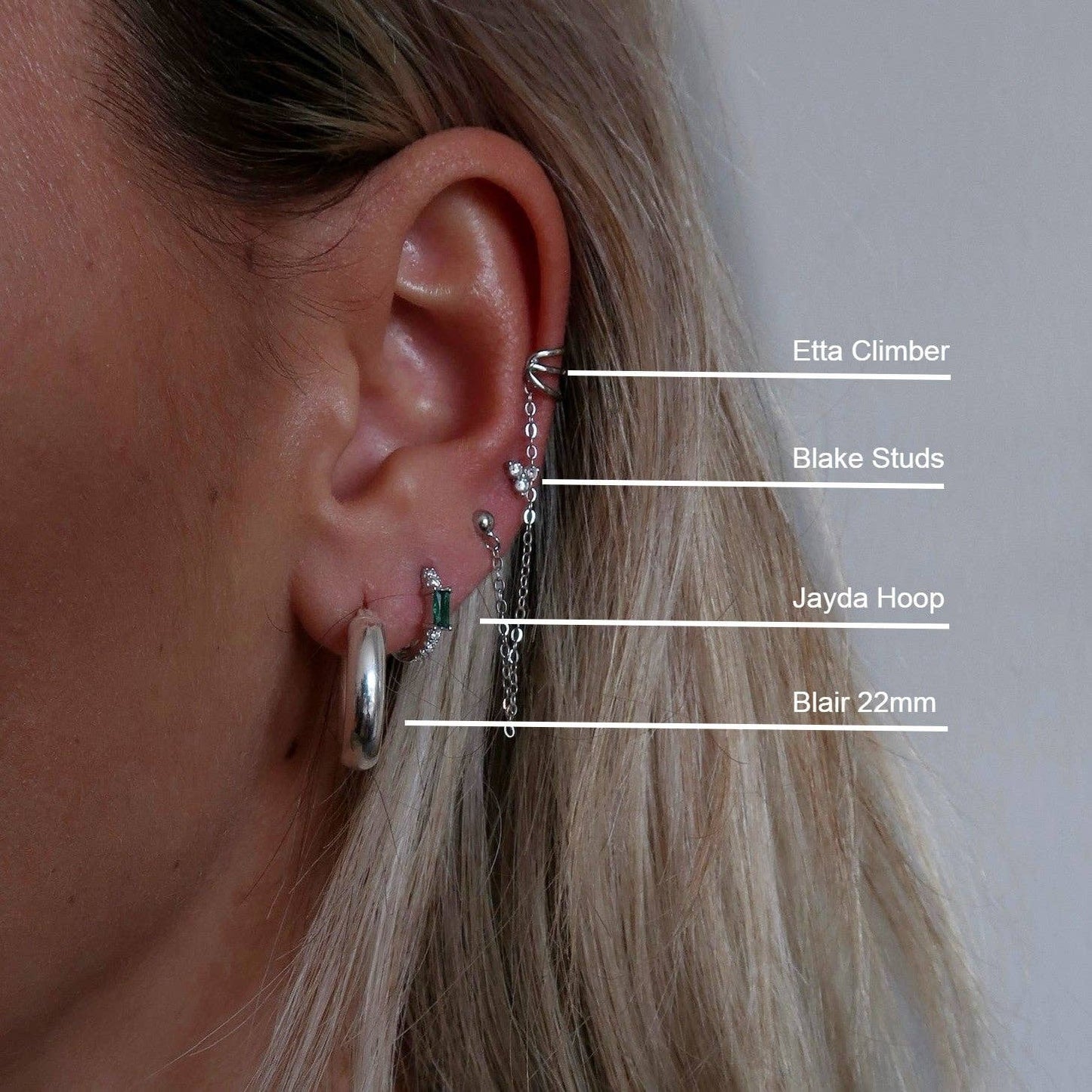 Love Local Jewelry | Blair Chunky Chunky Hoops 2.2cm - Silver