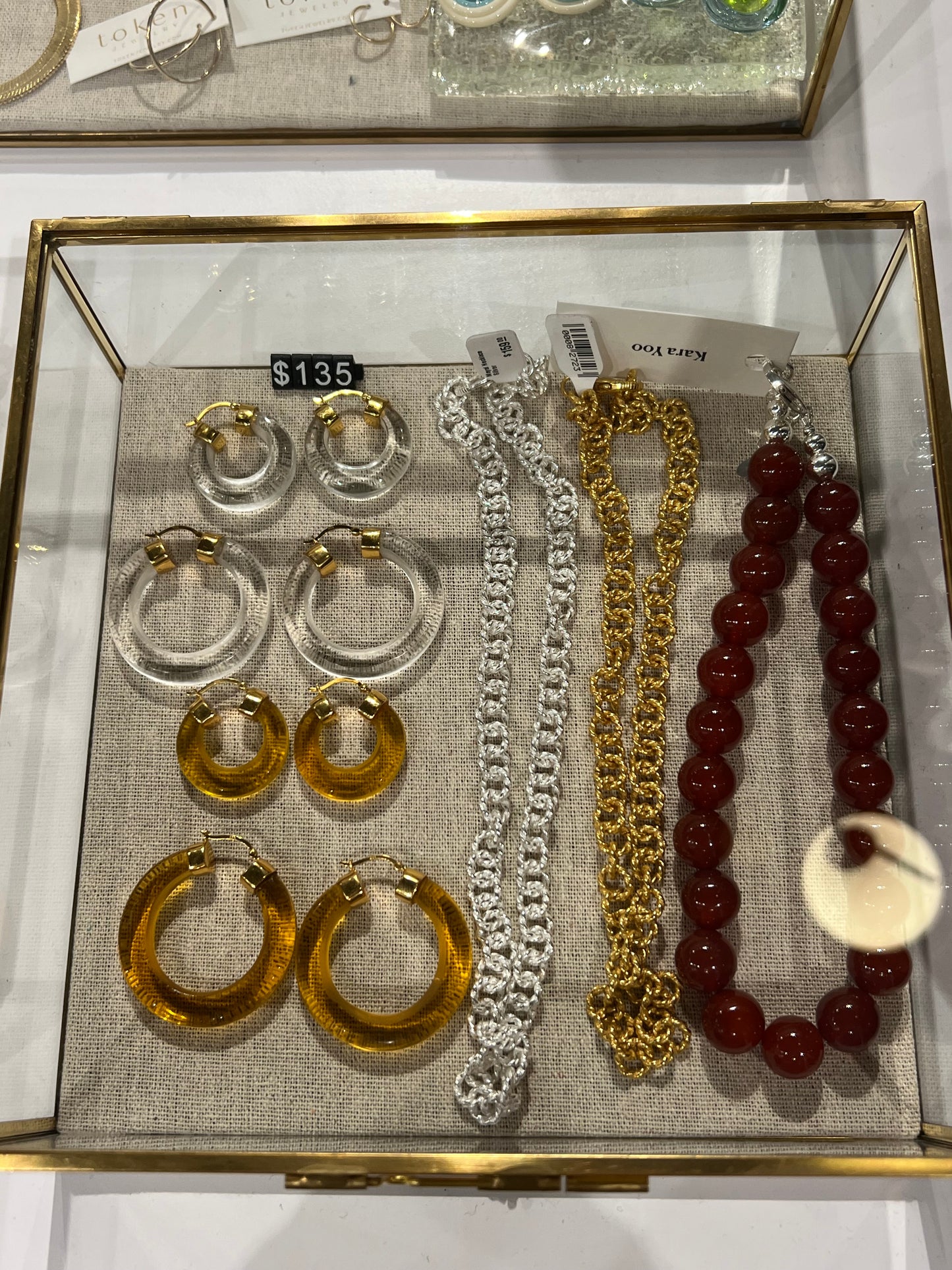 Shyla London | Ariel Large Hoop Earrings - Citrine