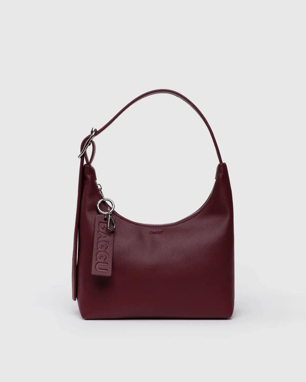 Baggu | Mini Recycled Leather Shoulder Bag - Mahogany