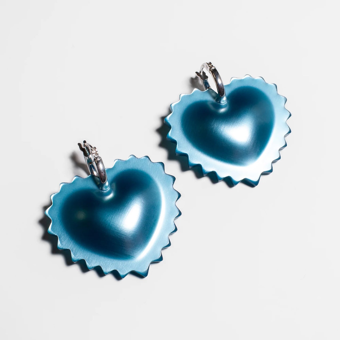 Woll | Ravioli Heart Earrings - Blue