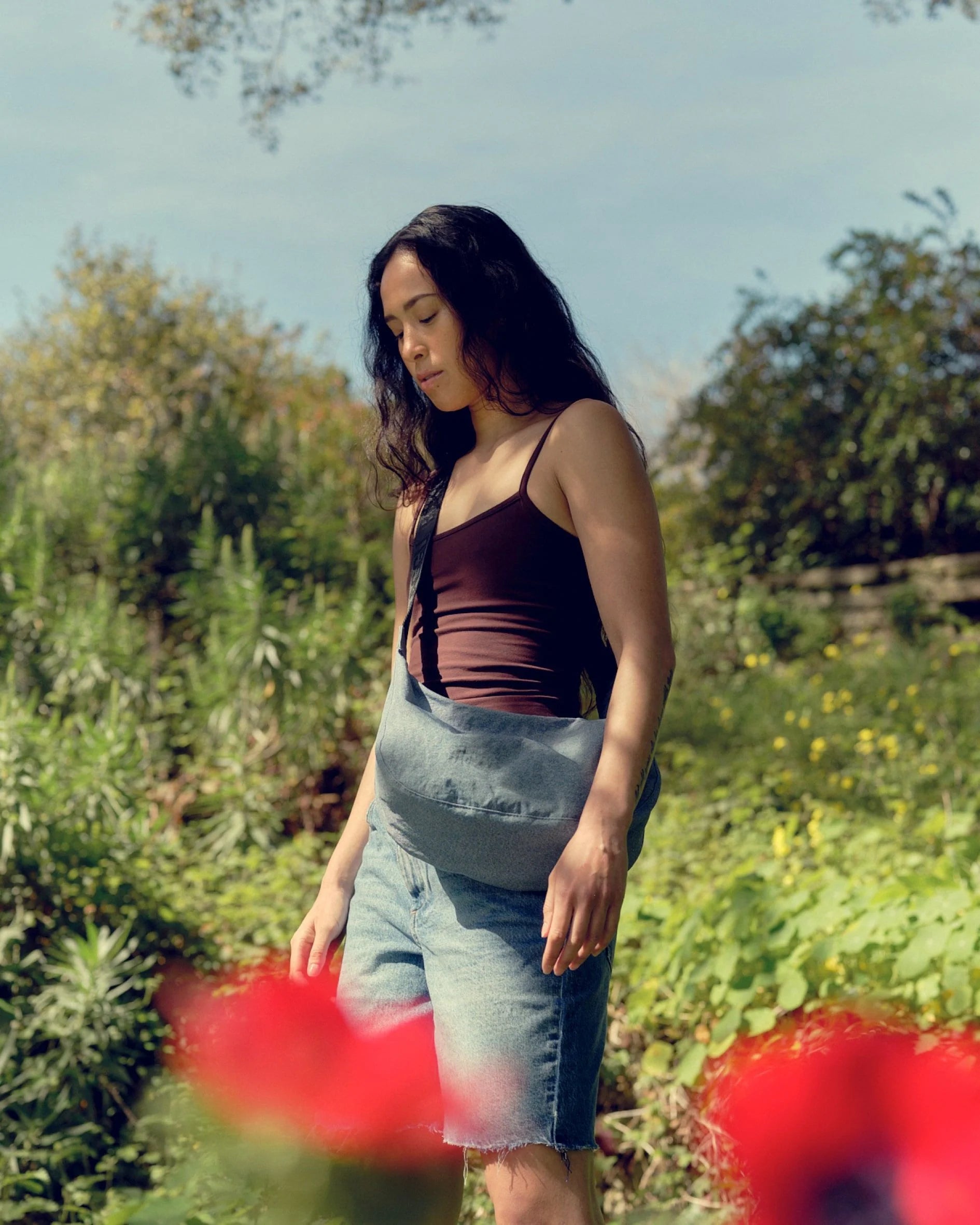 Baggu denim bag sales