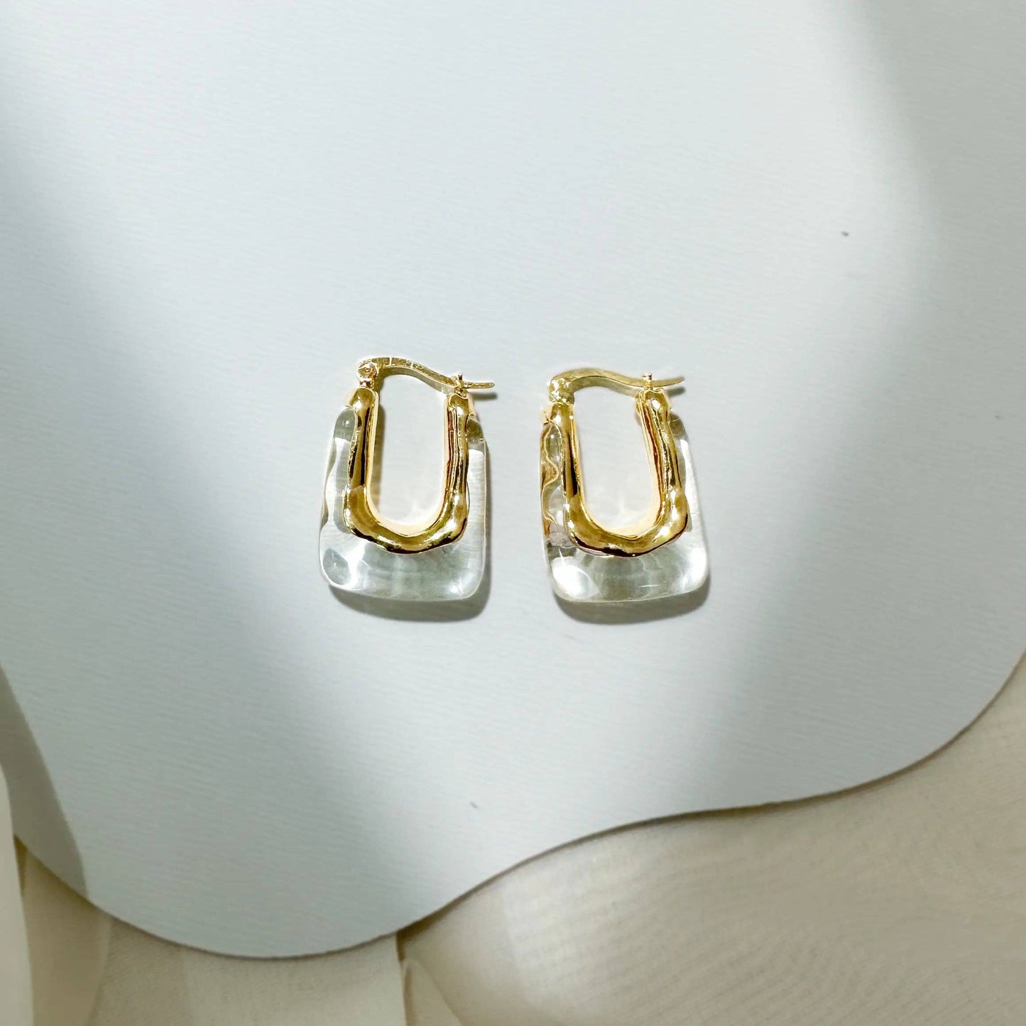 Love Local Jewelry | Searra Hoops - Clear