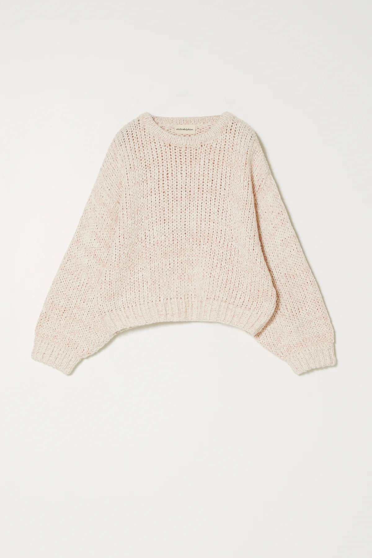 Atelier Delphine | Balloon Sleeve in Textured Loose Cotton - Salmon