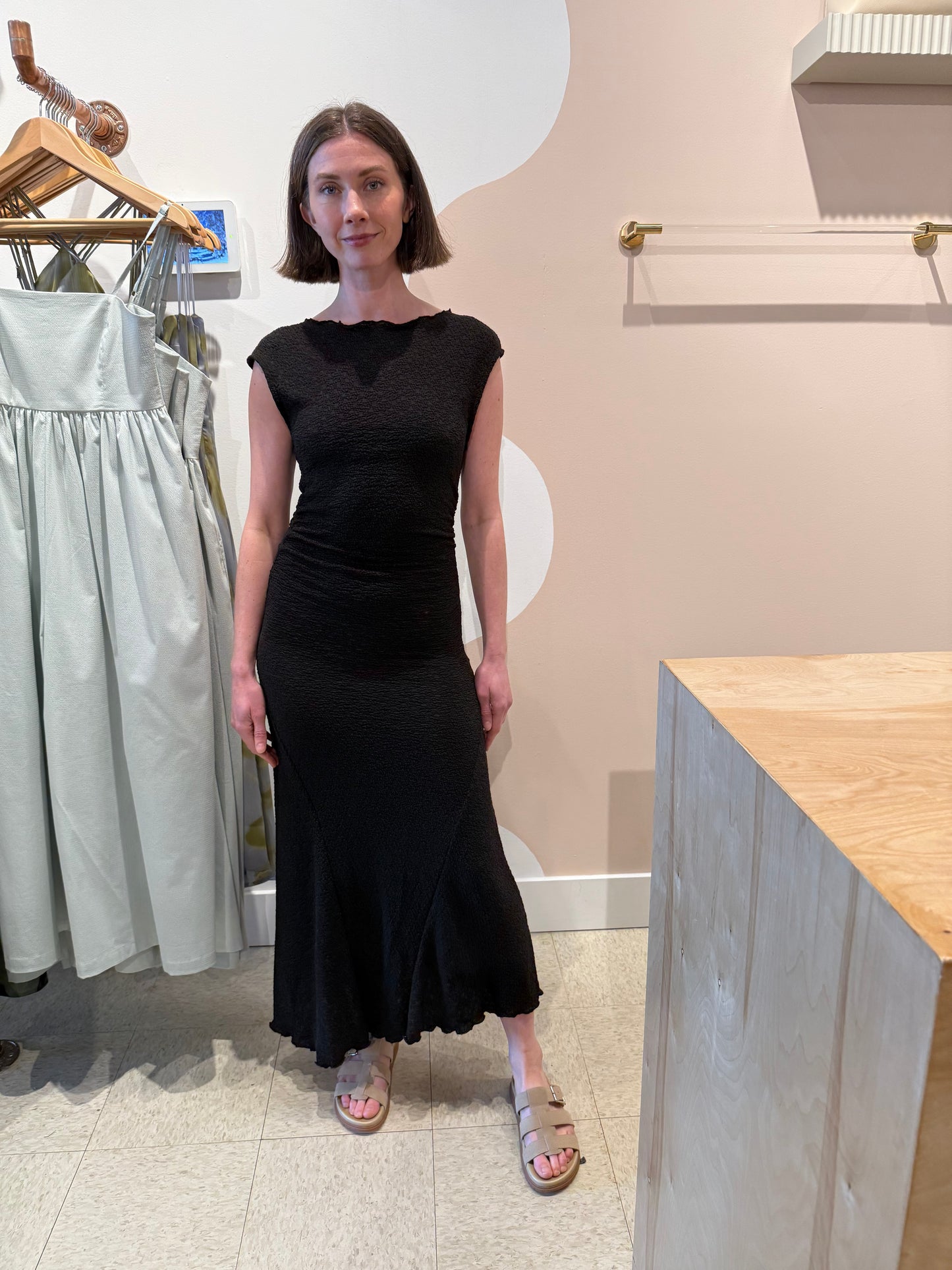 Ali Golden | High Neck Stretch Dress