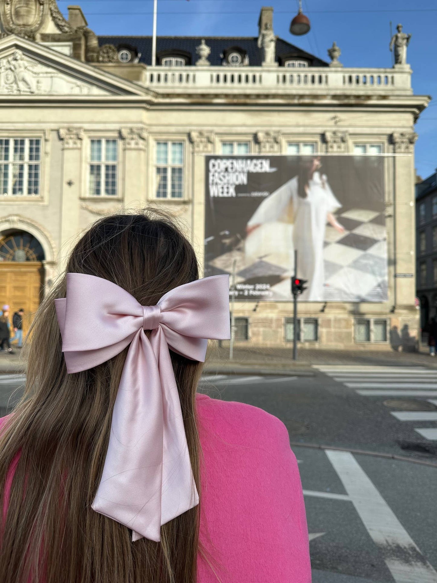 Solar Eclipse | Handmade Perfect Satin Hair Bow Clip - Cream
