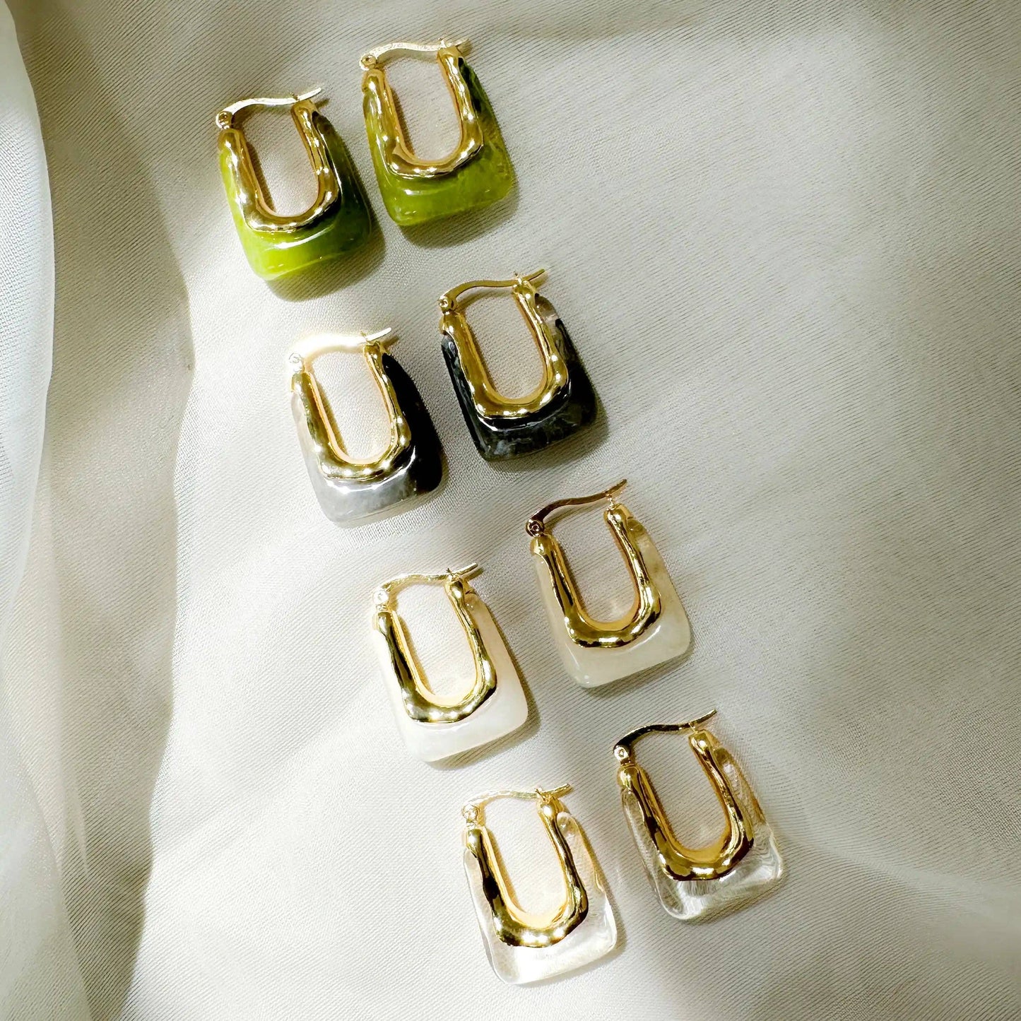 Love Local Jewelry | Searra Hoops - Pearl