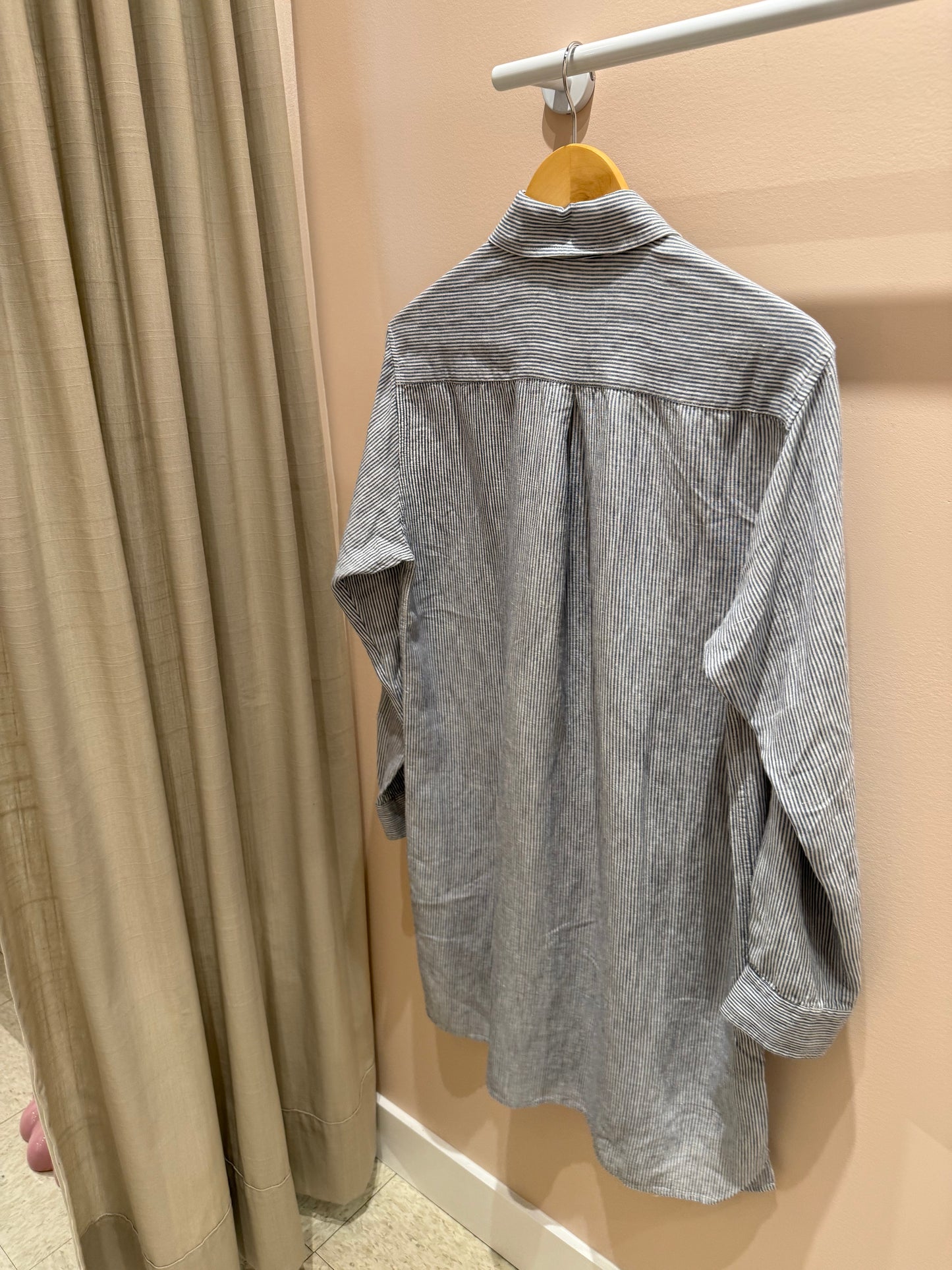 Naïf | Perrie Linen Dress - Ivory/Ink Stripes