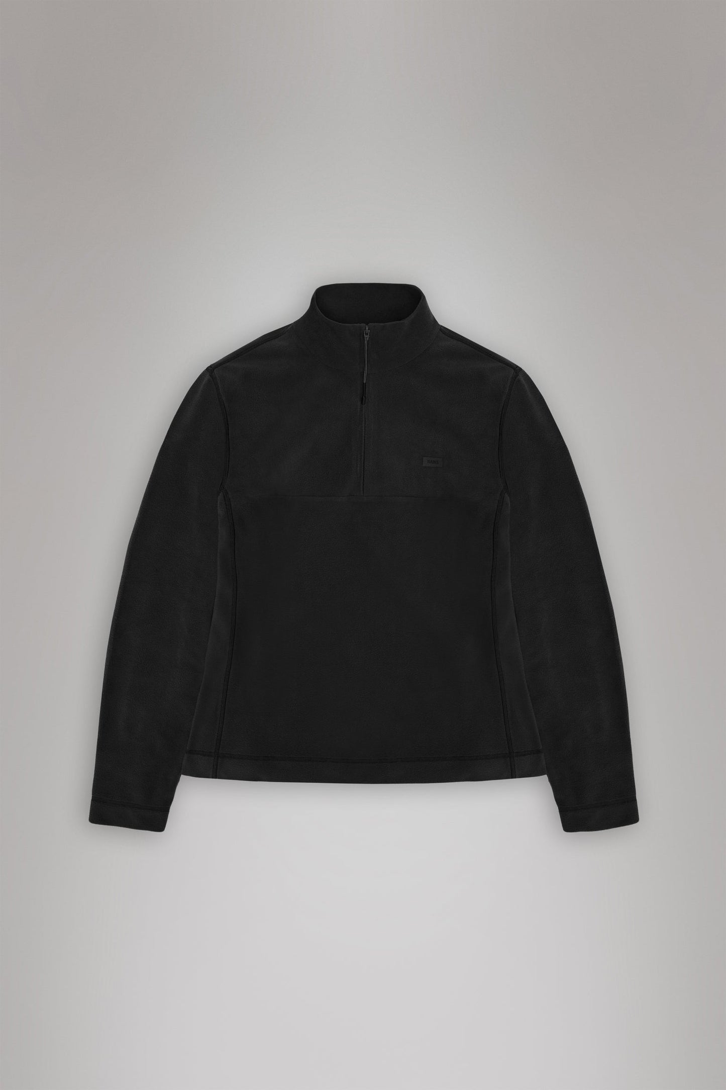 Rains | Addis Fleece Curve Half-Zip - Black