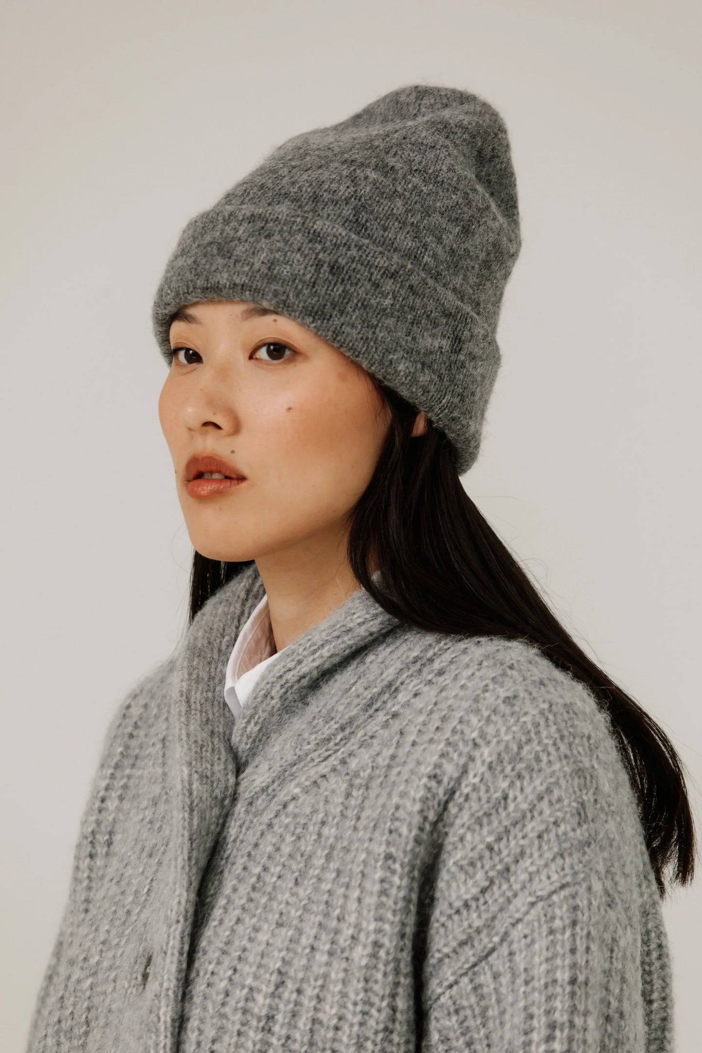 Bare Knitware | Baby Alpaca Andes Beanie - Grey Melange