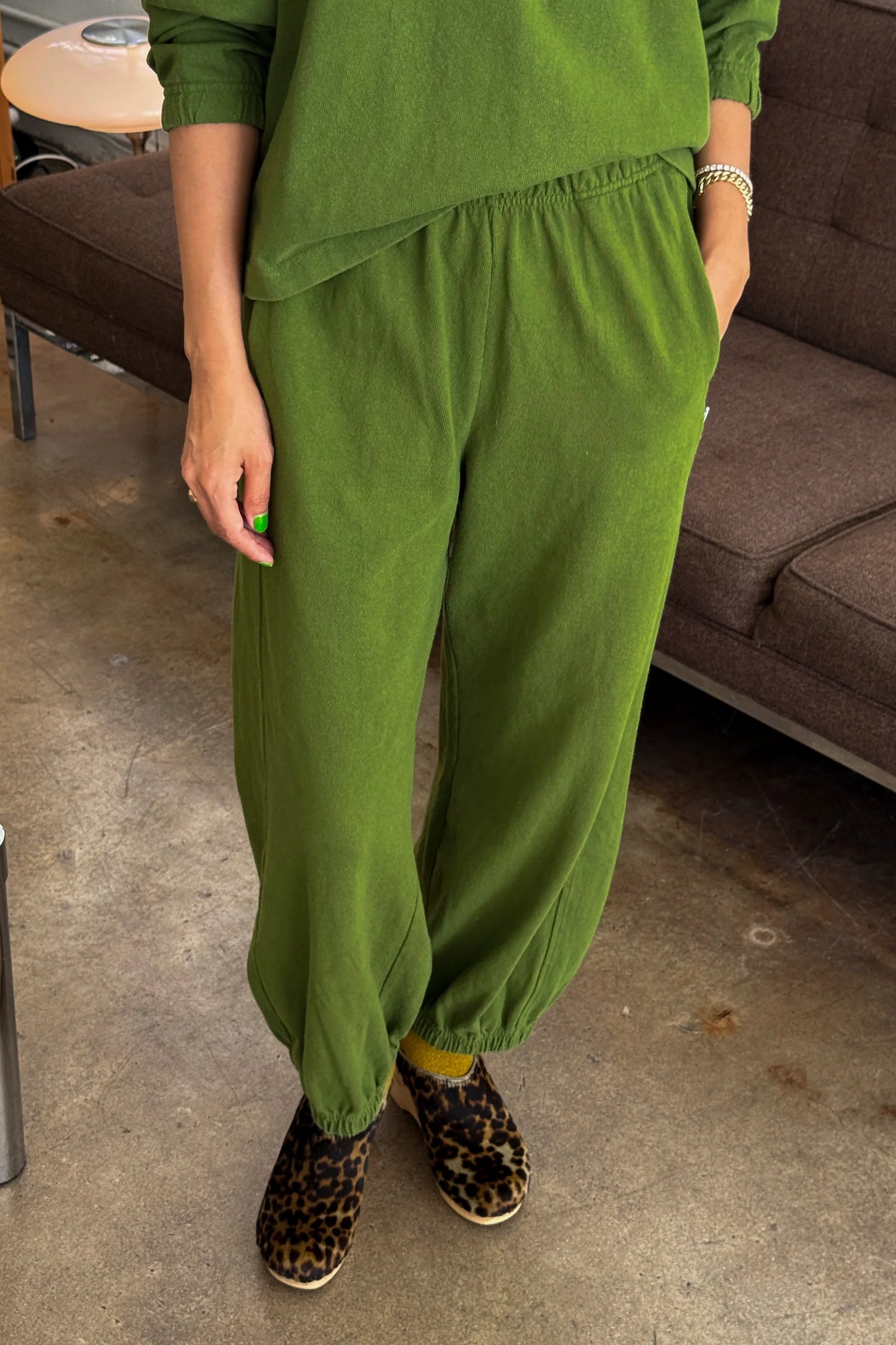 PRE-ORDER Le Bon Shoppe | Balloon Pant - Collard Green