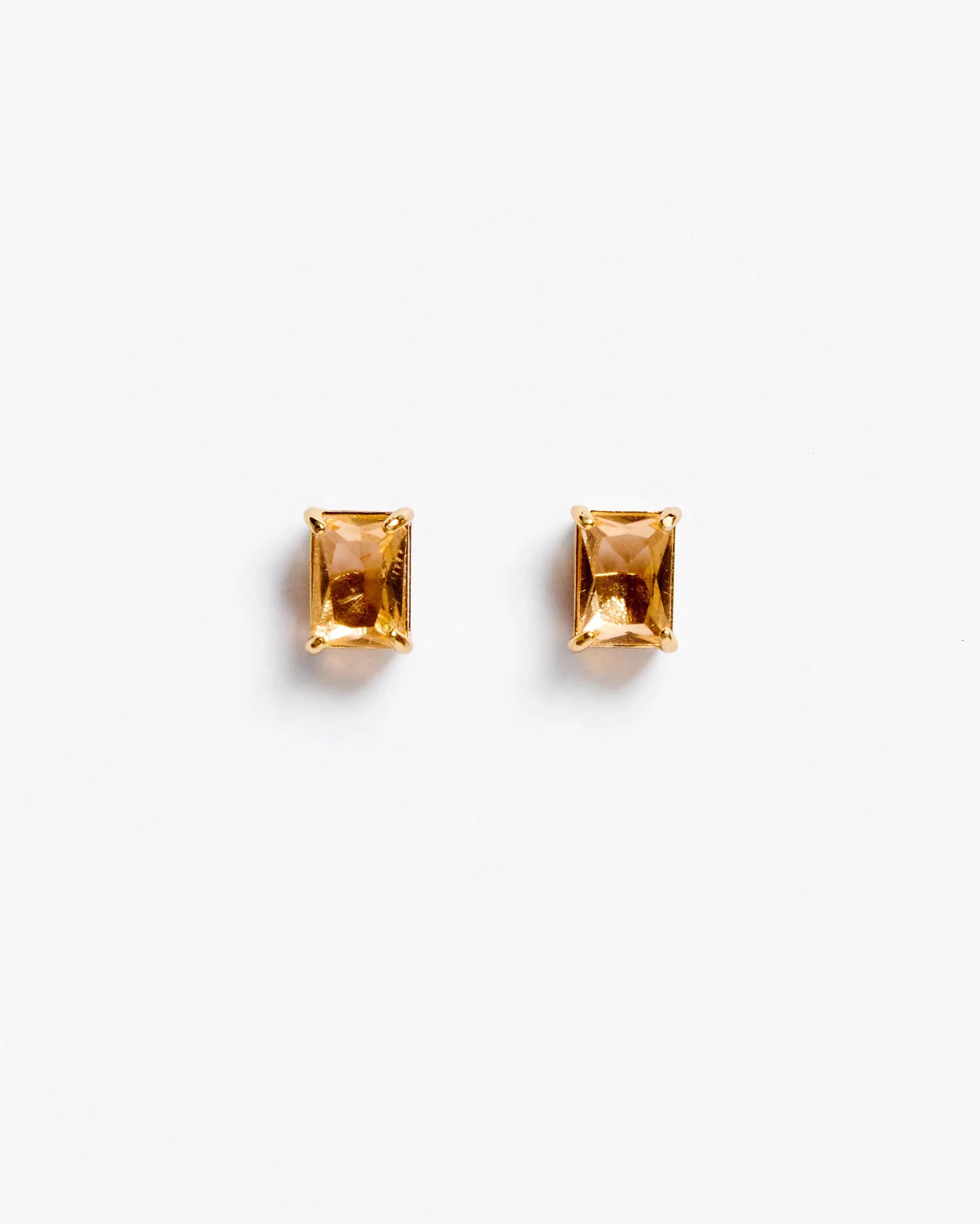 Clare V. | Bijoux Stud Earrings - Citrine