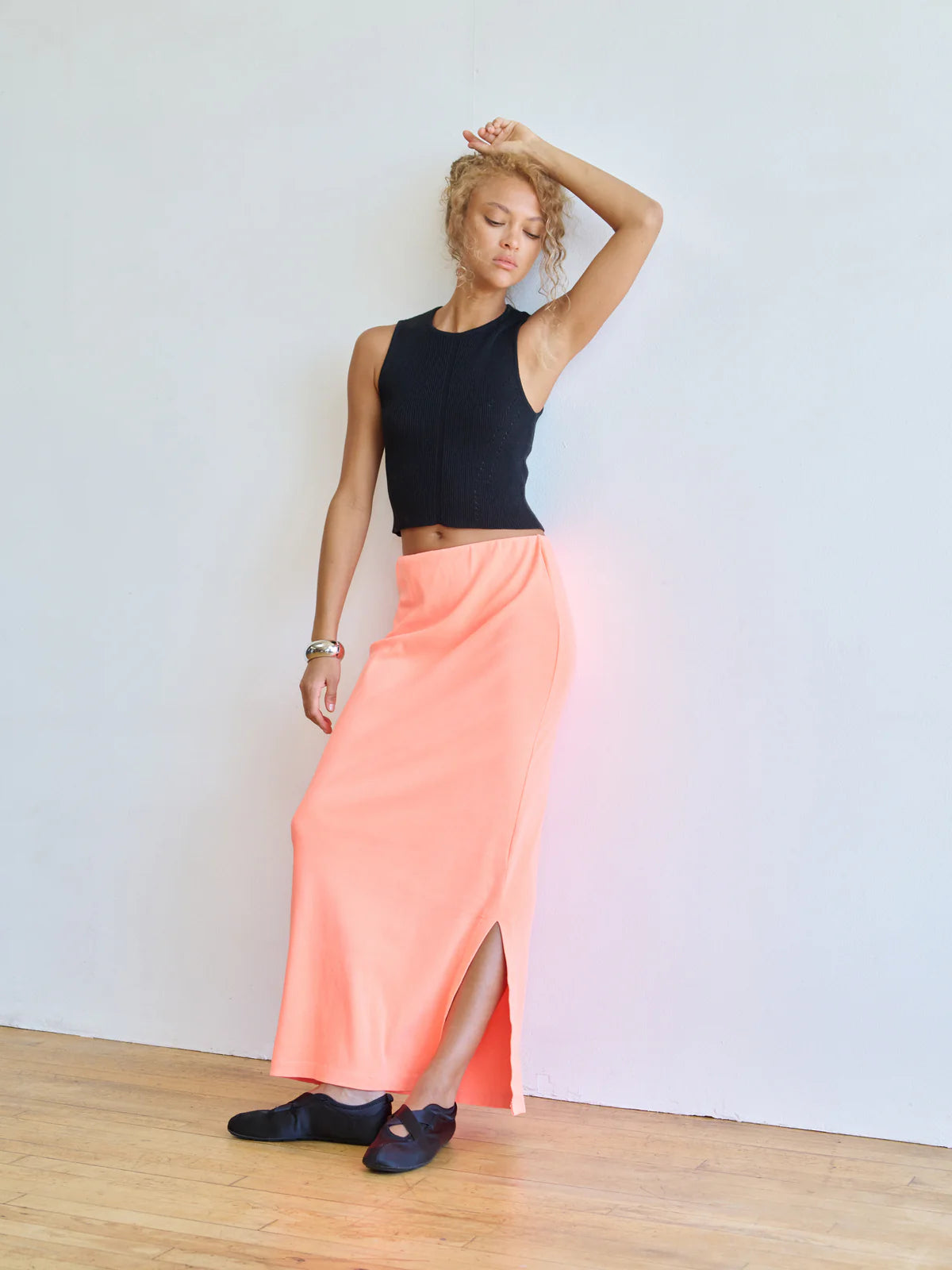Atelier Delphine | HIGH GAUGE COMPACT TOP - Black