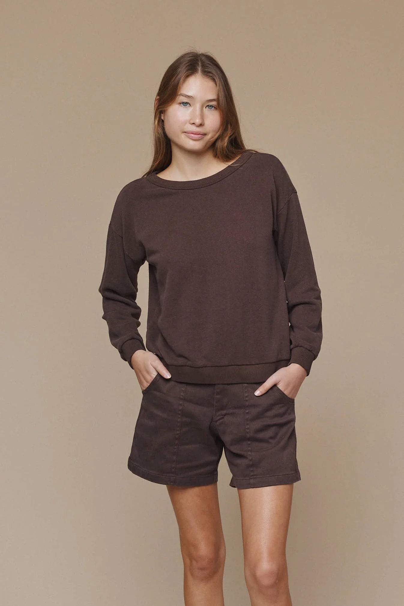 Jungmaven | Crux Cropped Sweatshirt - Black