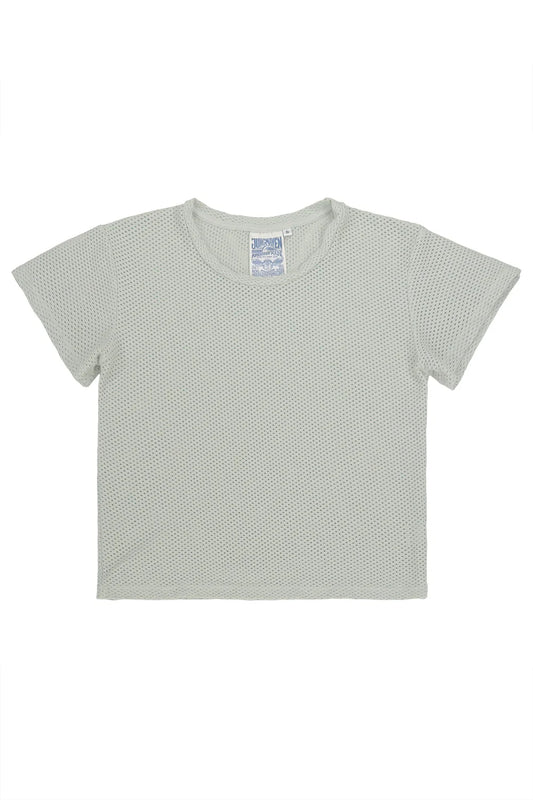 Jungmaven | Carmen Mesh Cropped Tee - Agave Green