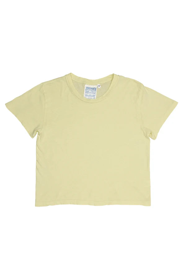 Jungmaven | Cropped Ojai Tee - Sunbleached Yellow