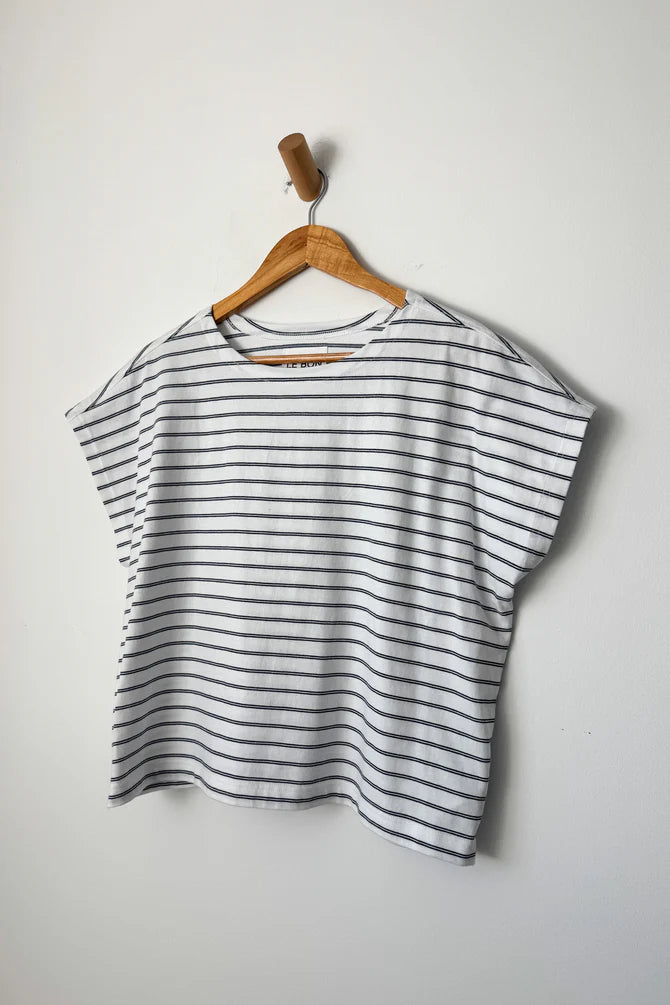 Le Bon Shoppe | Cherie Tee - White/ Navy