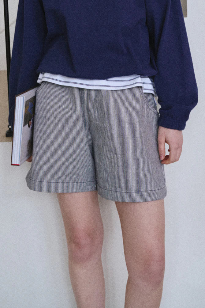 PRE-ORDER Le Bon Shoppe | City Shorts - Navy Stripe