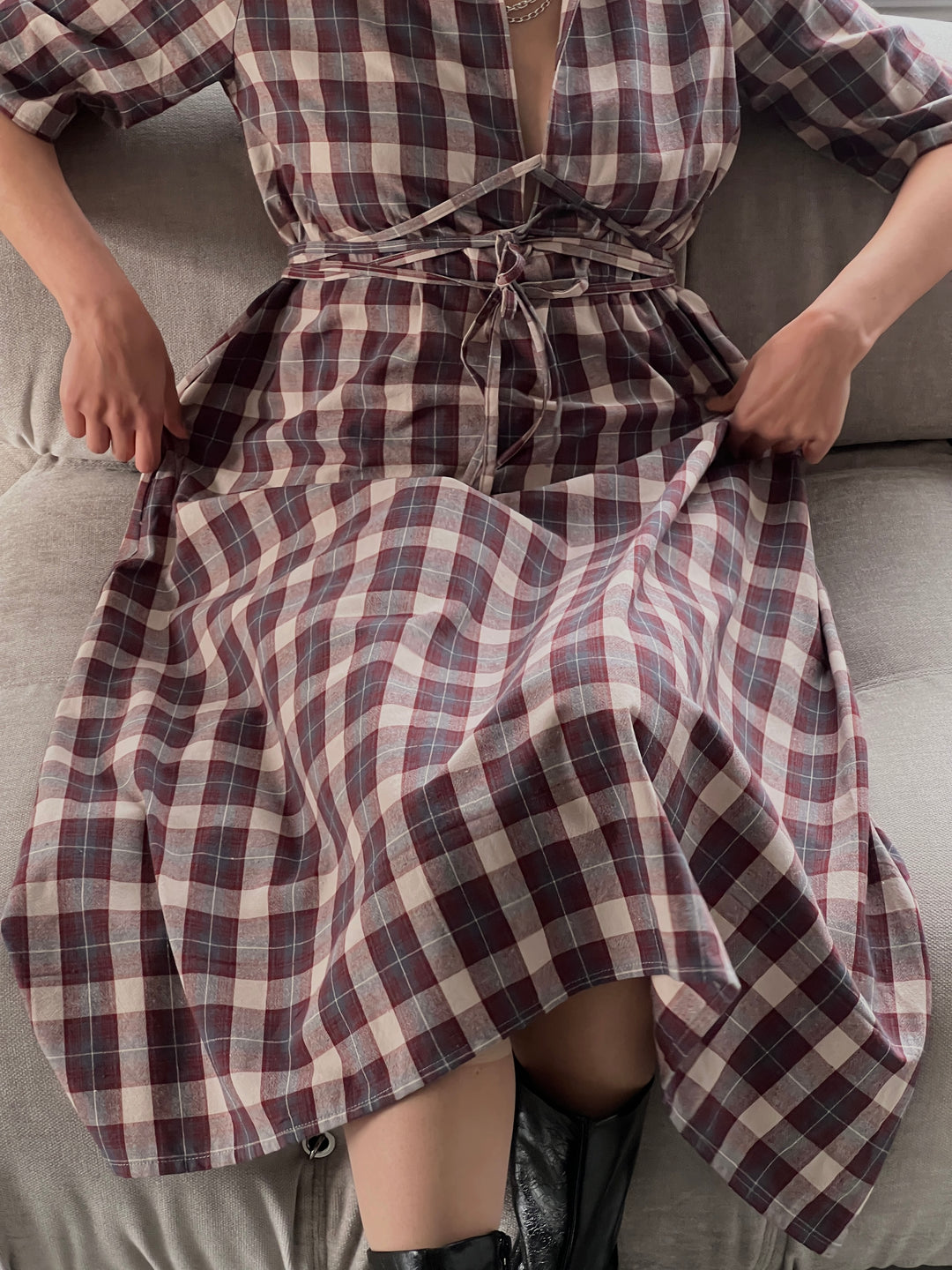 A Bronze Age | Eden Dress - Nerd Plaid