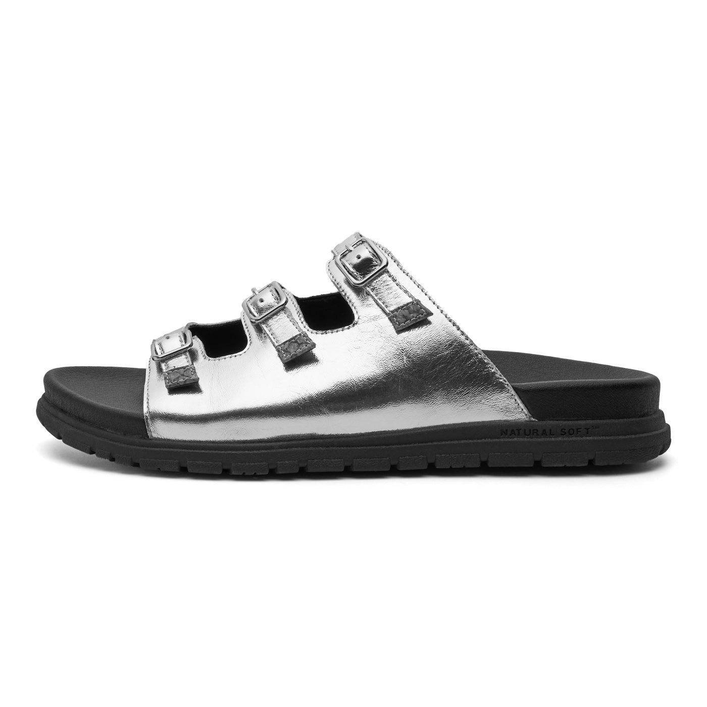Woden | Ellen Sandals - Metallic Silver