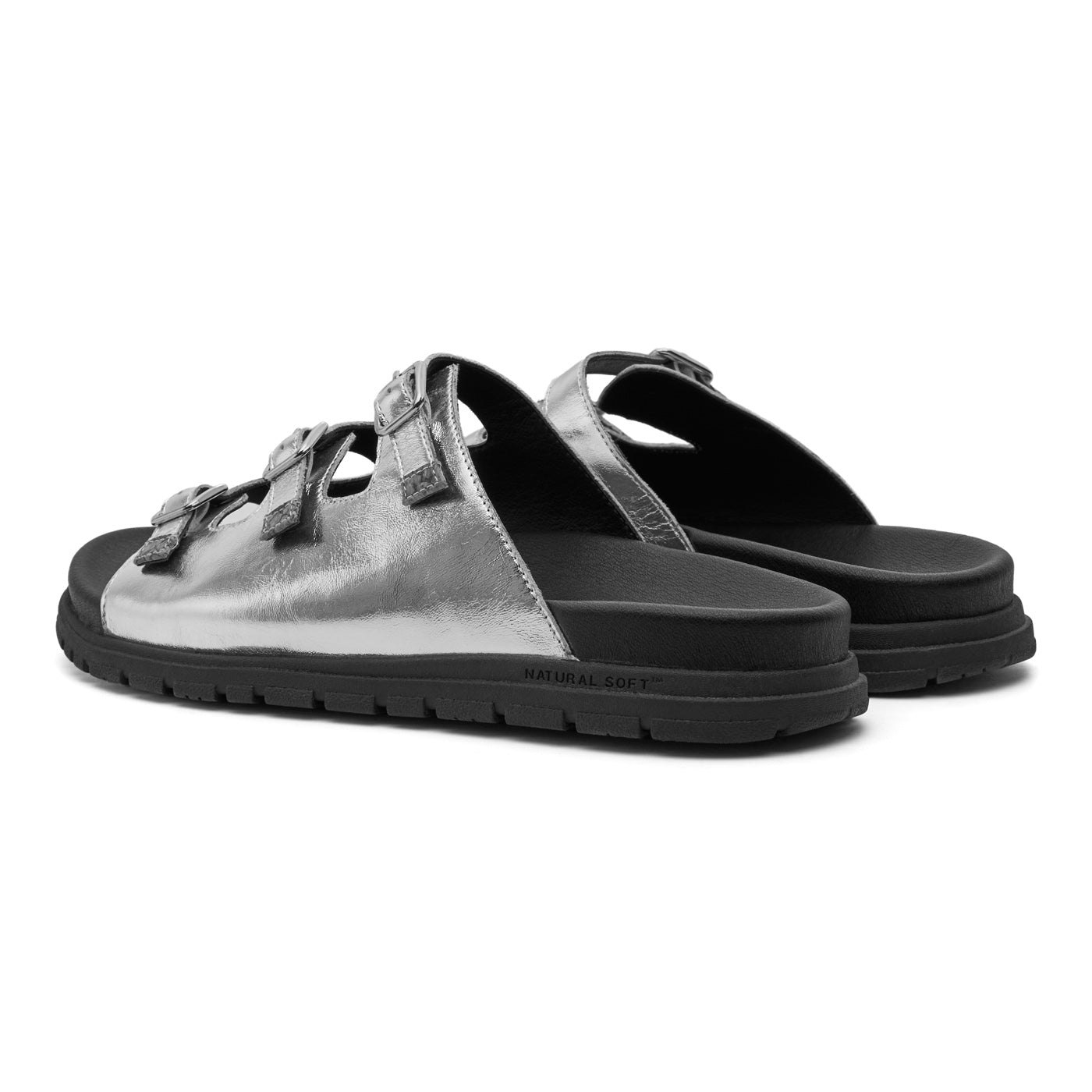 Woden | Ellen Sandals - Metallic Silver